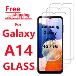 Premium Tempered Glass Screen Protector Set (1/4 Pack) - 3PCS (For Galaxy A14 4G 5G)