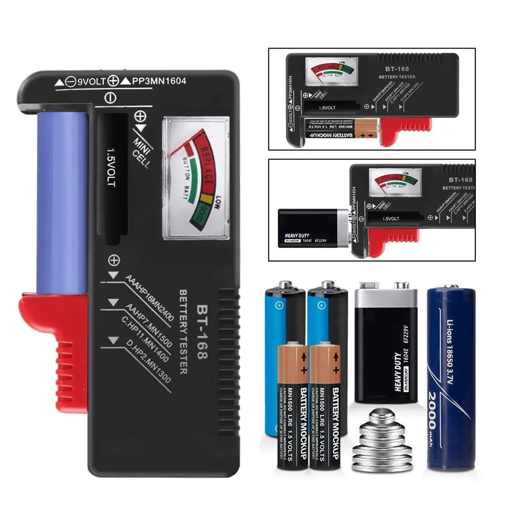BT168 Battery Tester Universal Battery Checker Small Battery Testers