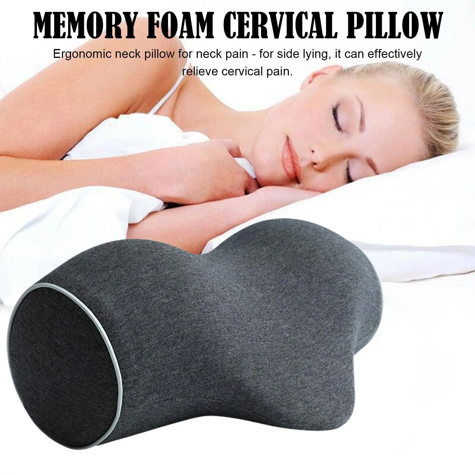 

Neck Pillow Memory Foam Treatment Pillow Conservation Sleep Pillow Travel Portable Multifunctional Neck Pillow Improve Sleep