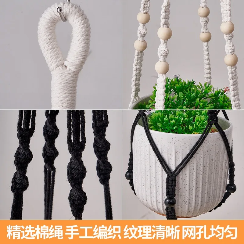 Eco-Friendly Handmade Macrame Plant Hanger for Indoor and Outdoor Decor