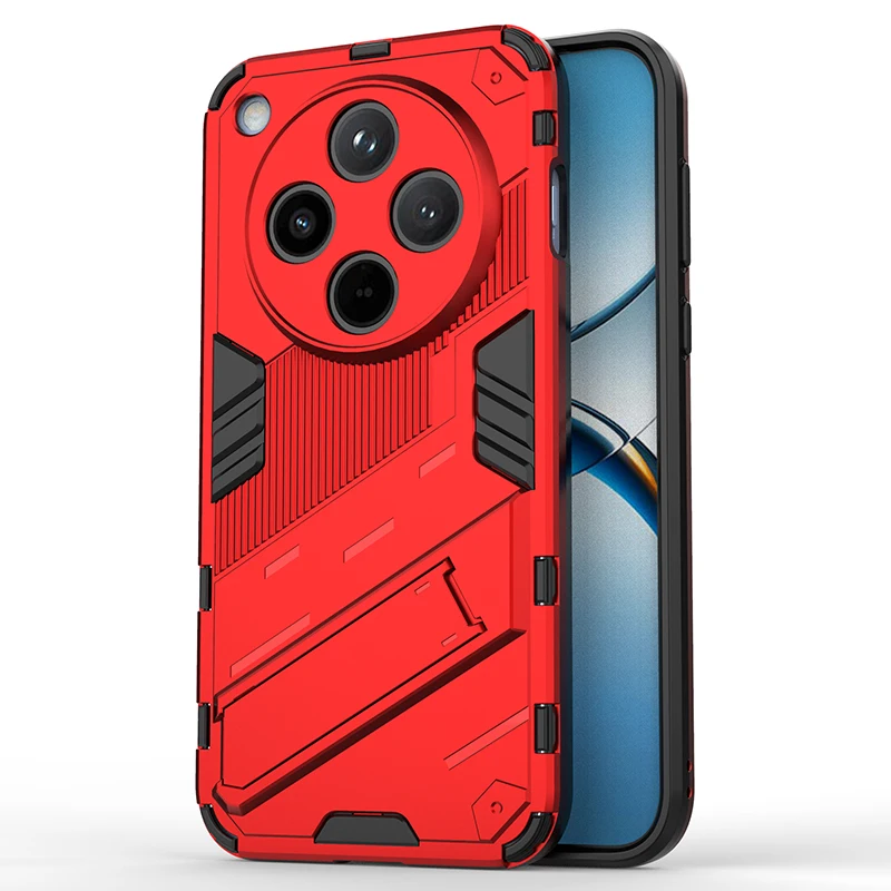 Shockproof Armor Phone Case with Reinforced Corners and Kickstand for Enhanced Protection