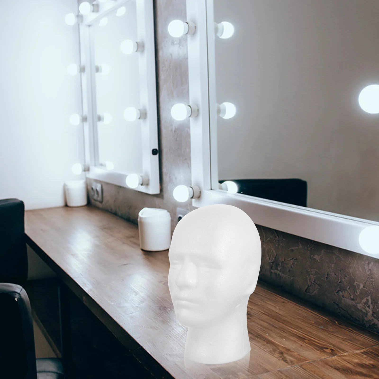 Foam Mannequin Head Mannequin Stand Display Model Foam Heads Male Hat Men Holder Manikin Maniquins Practical Show Hair Manican Bald Froth Size