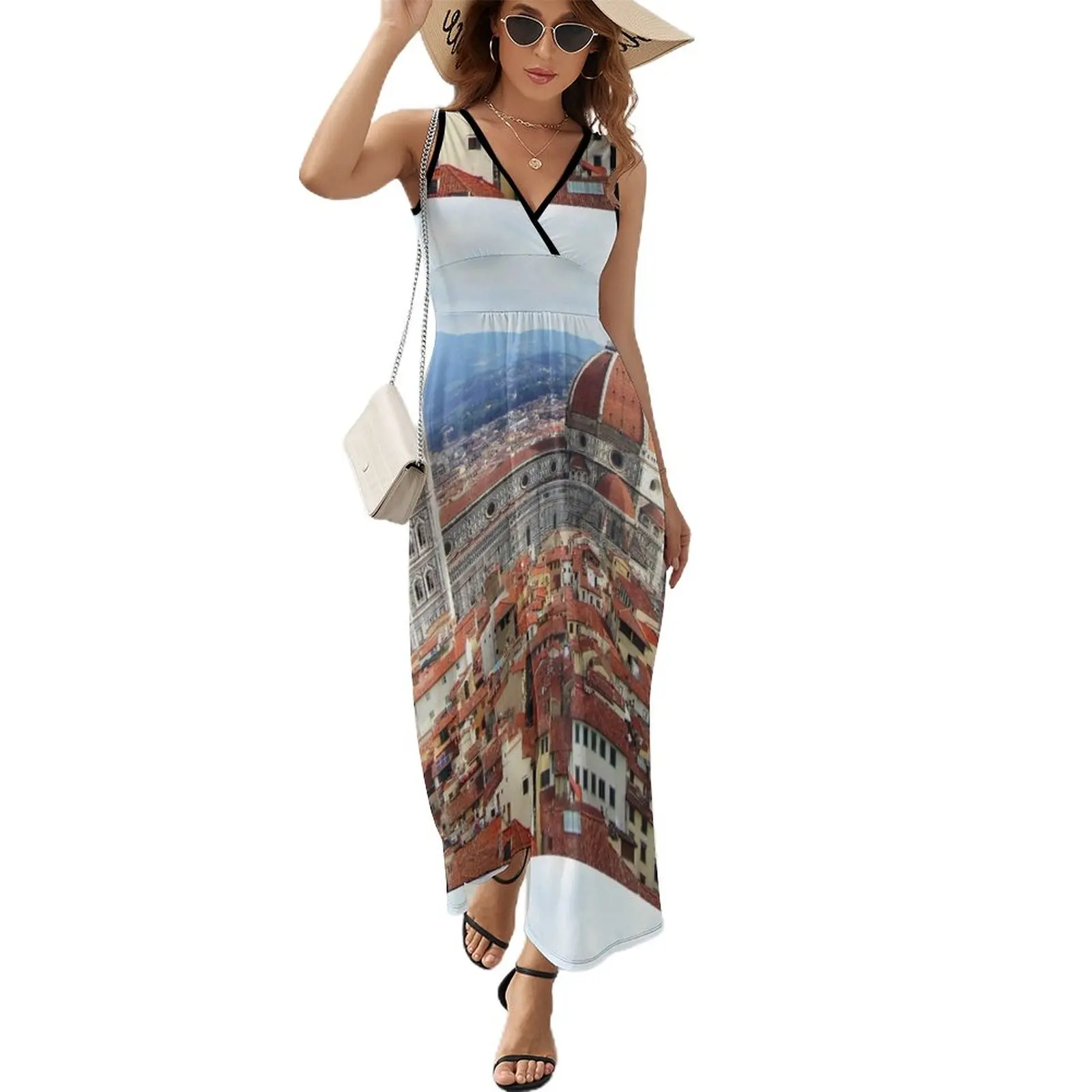 

Duomo Florence Italy Sleeveless Dress long sleeve dress Women's summer dresses Women's summer skirt
