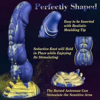 Realistic Silicone Animal Dildo Vaginal G-spot With Suction Cup Anal Plug Hand-free Huge Monster Dildo Female Sex Toys For Women 3