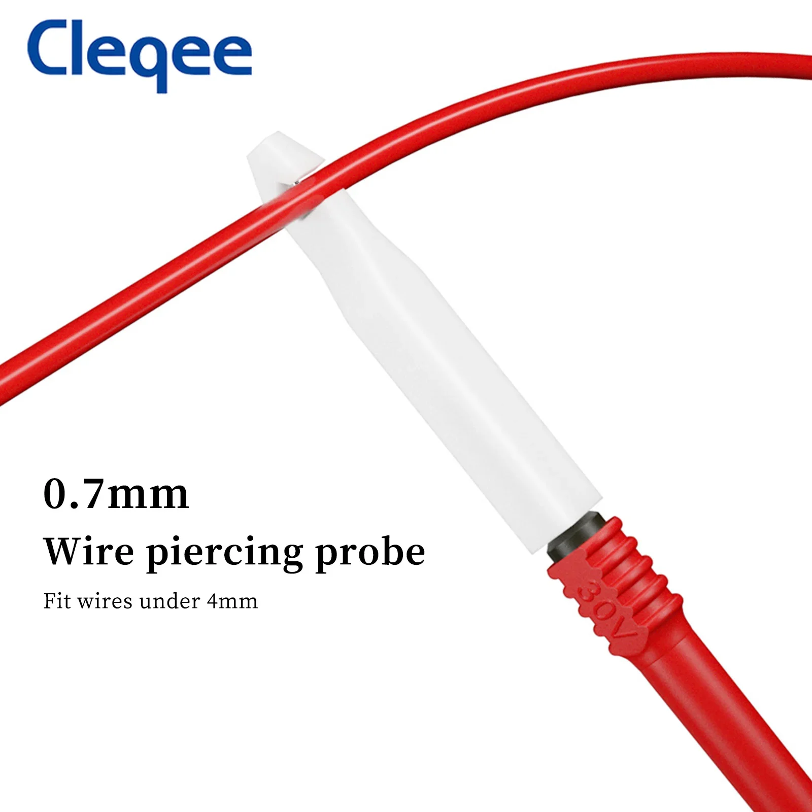 Multimeter Test Leads Kit 4mm Banana Plug Safety Piercing Probe Needle Alligator Clips Automotive Tool Set Cleqee Series
