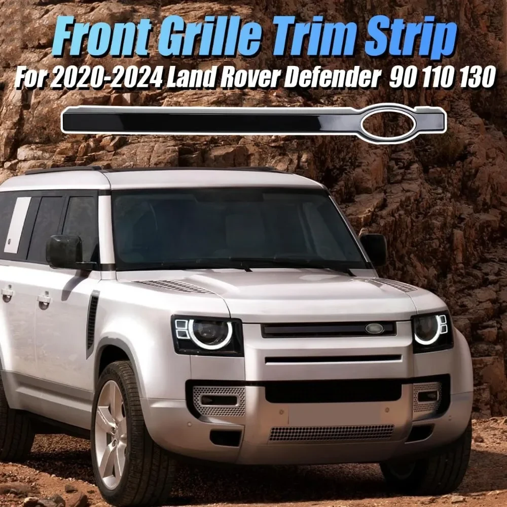 

Front Grille Trim Strips for 20-24 Land Rover Defender 90 110 130 Grill Insert Cover Decorative Stickers Exterior Accessories