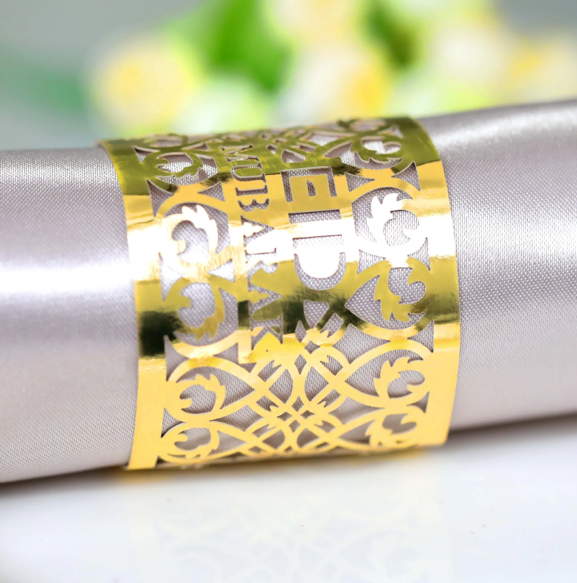 25 Stücke Eid Mubarak Serviettenringe Gold Silber Ramadan Serviettenhalter Muslim Eid Party Tischdekoration Ramadan Dekoration 2026 – Detail 2