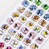 100pcs high-quality nail enhancement square diamond DIY jewelry accessories nail patch diamond crystal pointed bottom diamond 1