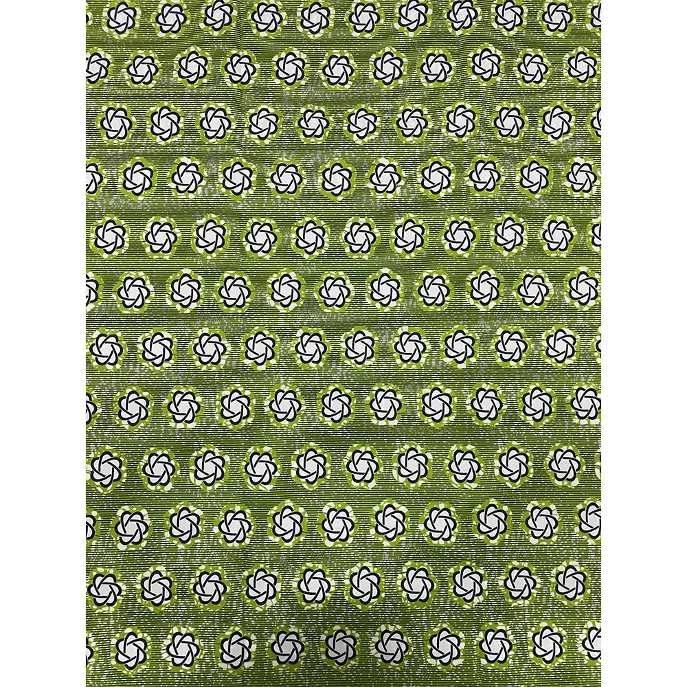 Elegant Polyester African Fabric Traditional African Ankara Batik Fabric Clothing Handmade DIY Dress Material