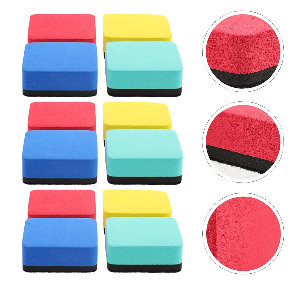 

12 pcs Small Dry Eraser Magnet Whiteboard Eraser School Whiteboard Eraser
