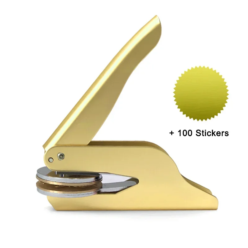 Gold with stickers