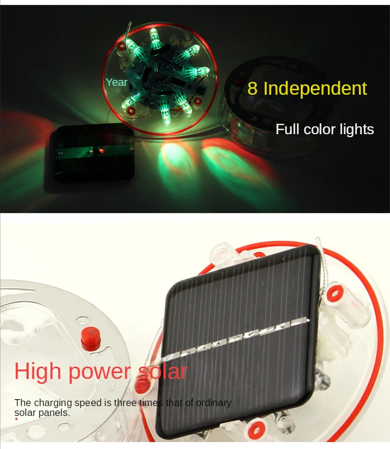 Auto Rad LED-Lampe wasserdicht Solar bunt reifen Licht Auto intelligente  Auto Räder Nabenleuchten