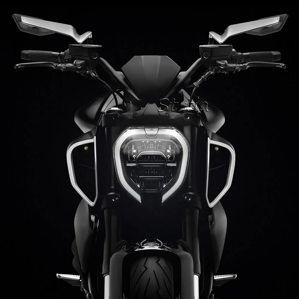 2025 Diavel V4 Accessories Mirror For Ducati DIAVEL V4 Motorcycle Rearview Mirror New Aluminum Rotable Small Wing Rearview Mirro 6