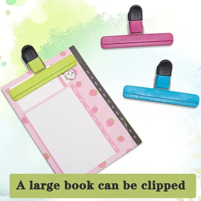 Nagy Forgács Műanyag Válogatott Méretű Élelmiszerzsák Klipek Szoros Pecsét Markolat Kávéfajtás Zsákok Kötőanyag Fájlmama Dokumentum Szervezője - Image 2