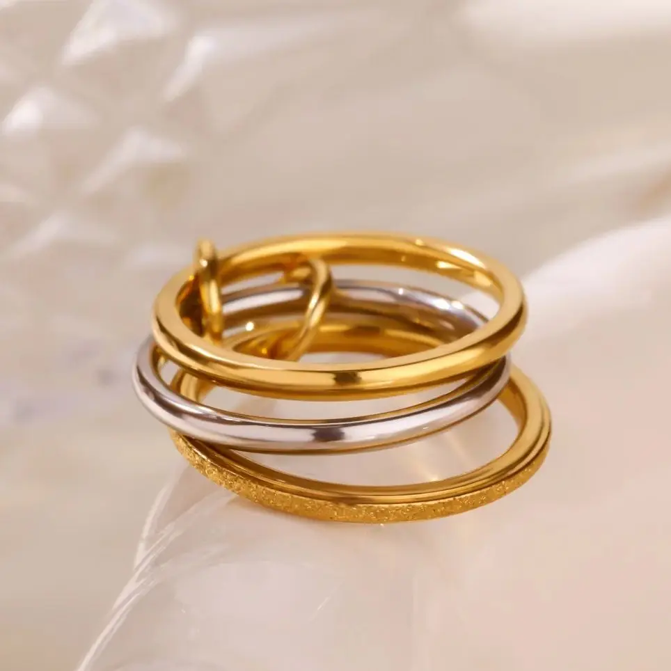 Multiple Layers Strand Loop Indext Finger Rings for Women