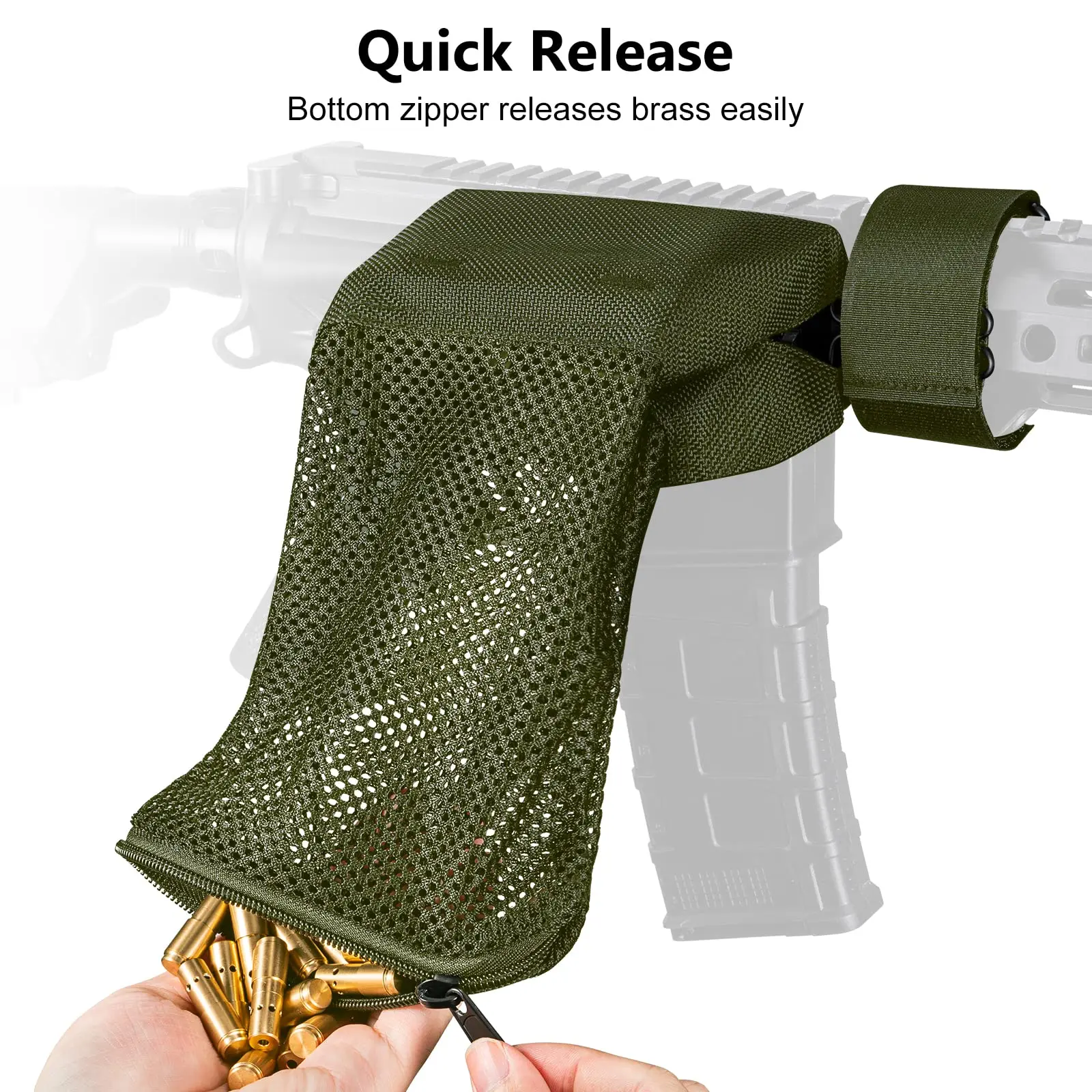 Brass Shell Catcher Tactical Cartridge Collector Mesh Heat