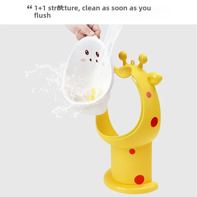 Cartoon Baby Toilet Urinal Boy Wall-mounted Urinal Giraffes Shape Boy Standing Urinal Toilet Training Urinal 3