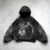 90s Angel New Sweatshirt Fashion Pattern Printed Cotton Pullover Hoodie Men Harajuku Hip Hop Retro Loose Couple Sweatshirt 5