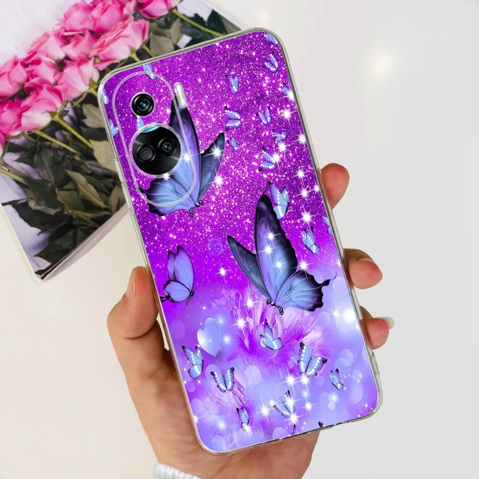 Stylish Pattern Soft Silicone Clear Back Cover