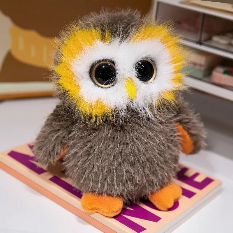thumbnail image 1 of Búho de simulación divertido de 20 a 33 cm, peluche suave kawaii, regalo perfecto para cumpleaños y vacaciones para niños y niñas, 1 of 4