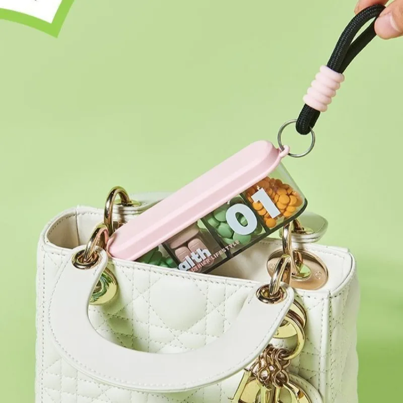 New Pill Organizer Weekly Sealed Medicine Box Convenient Portable Medicine Packaging Box  Mini Pill Storage