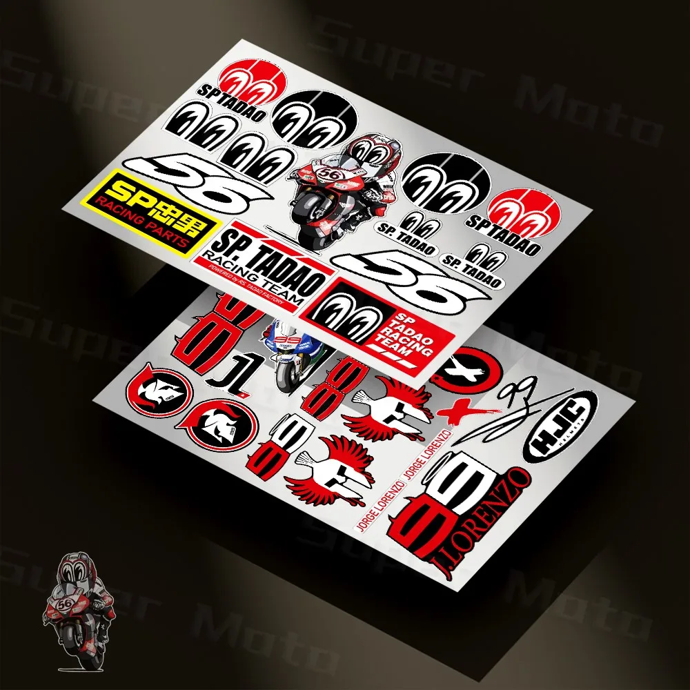 Racing Rider Number 26 41 56 99 Reflective Motorcycle Racing Fuel Tank ...