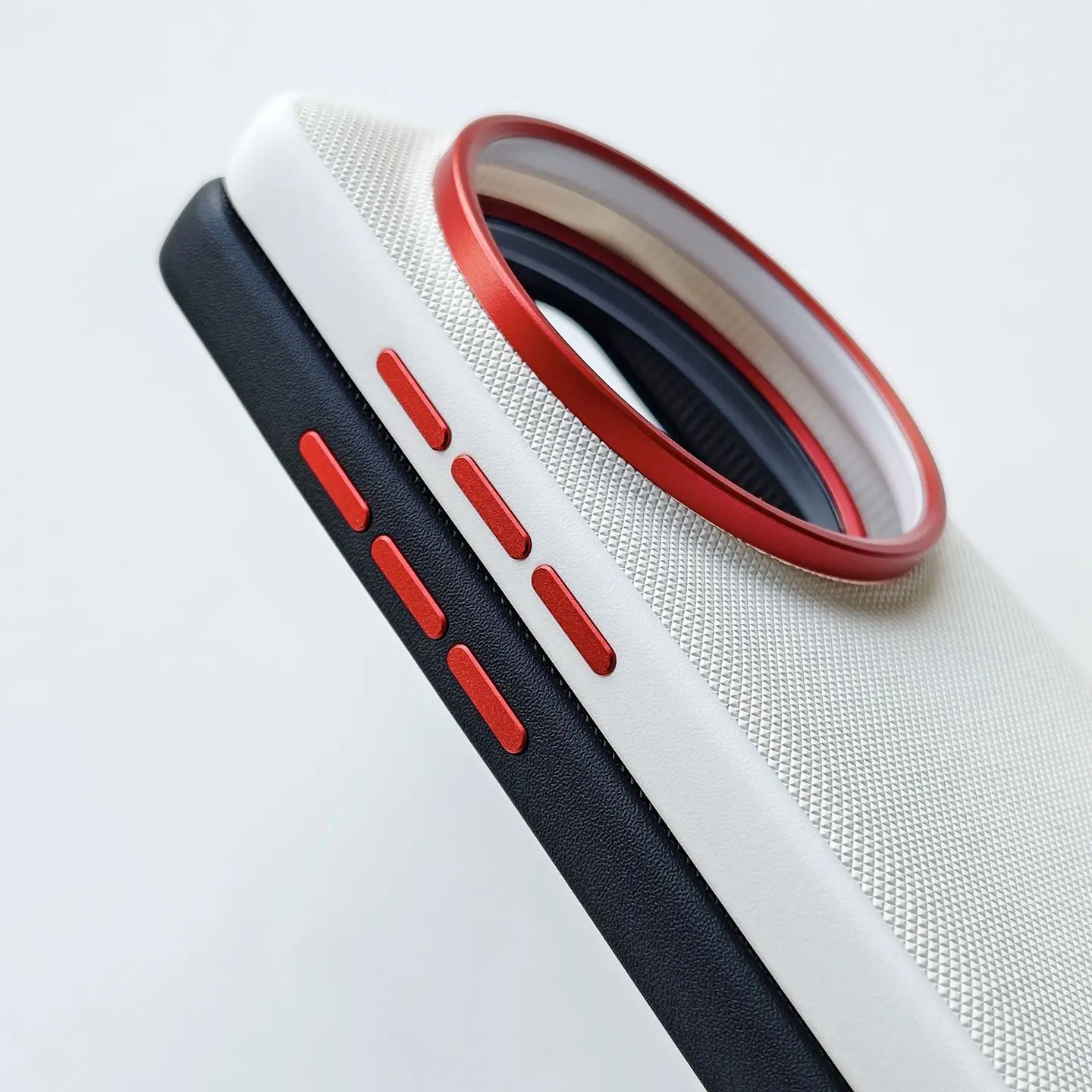 Sleek Skin-Friendly Metal Frame Case with PU Leather Cover - Shockproof