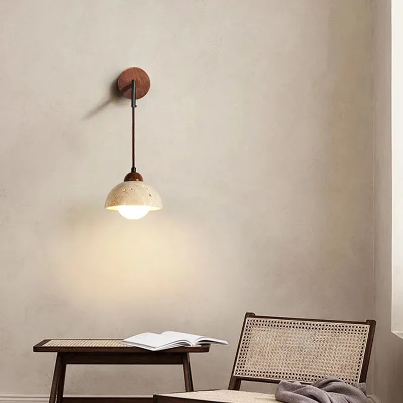 Wabi Sabi Stone LED Wall Lamp 4