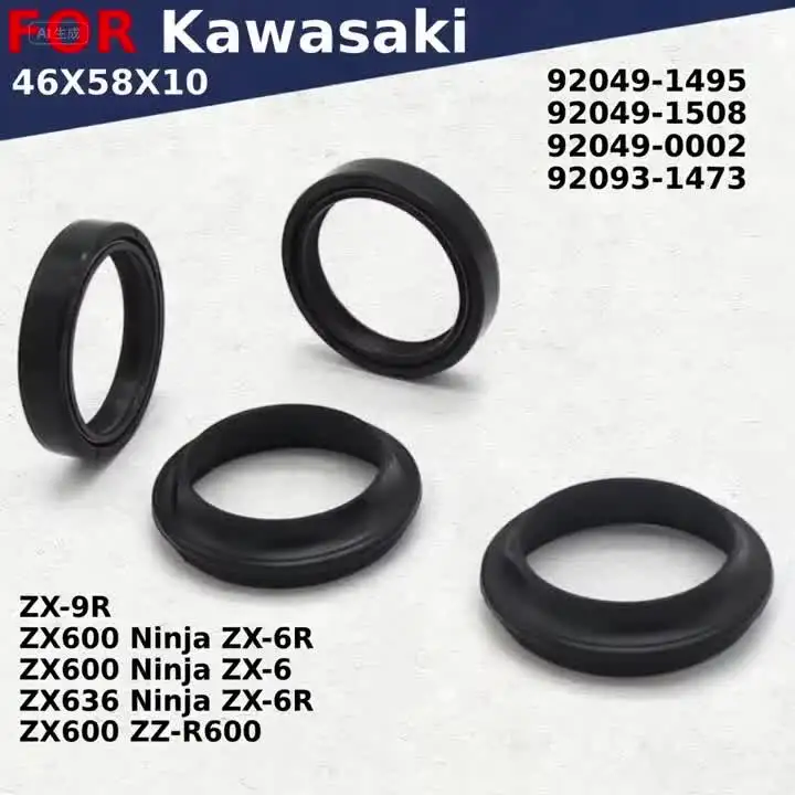 清水 46X58X10 Oil Seal For Kawasaki ZX-9R ZX600 ZX636 Ninja ZX-6R ZX-6