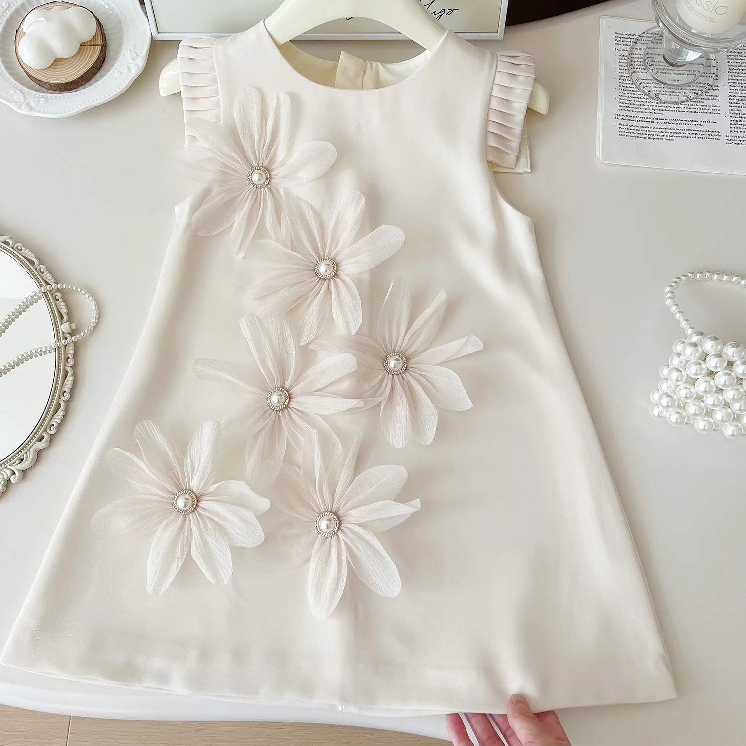 Robe de princesse à fleurs pour filles, vêtements de fête d