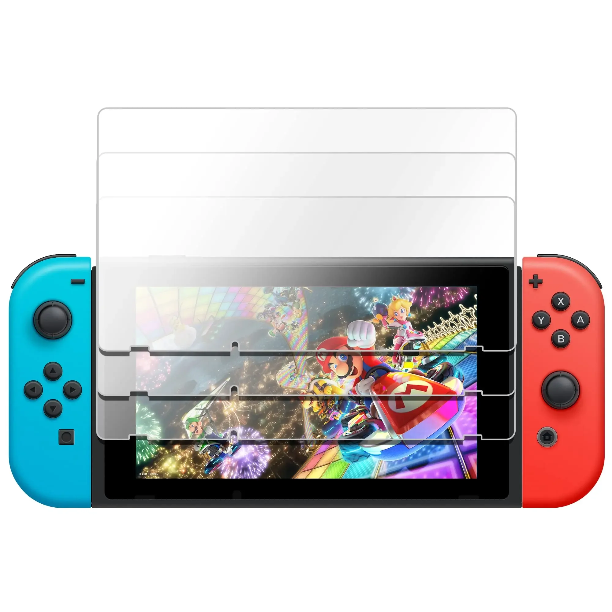 8/4PCS Tempered Glass Screen Protector for Nintendo Switch Switch OLED Hard Protector Film Game Console
