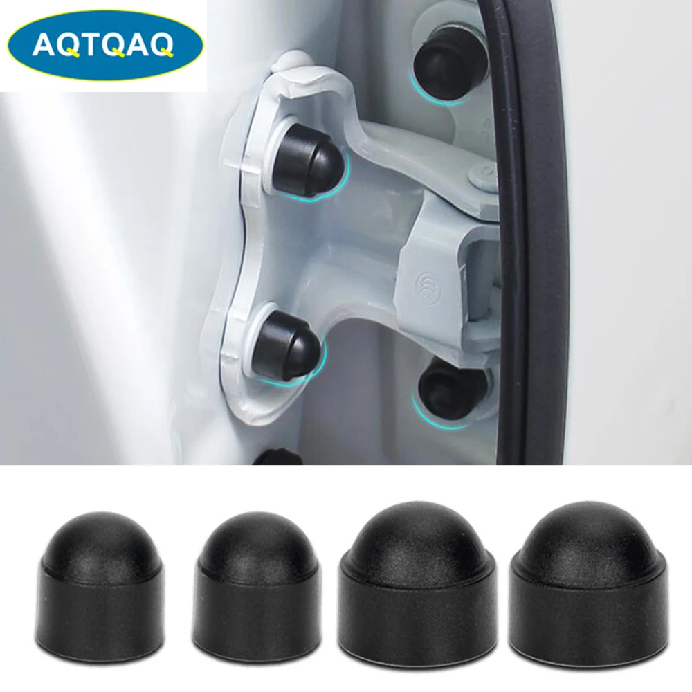 10Pcs/Set M8 M10 Bolt Nut Dome Protection Caps Covers Plastic Black Exposed Hexagon Door Protective Cap For Most Cars bolt nut covers