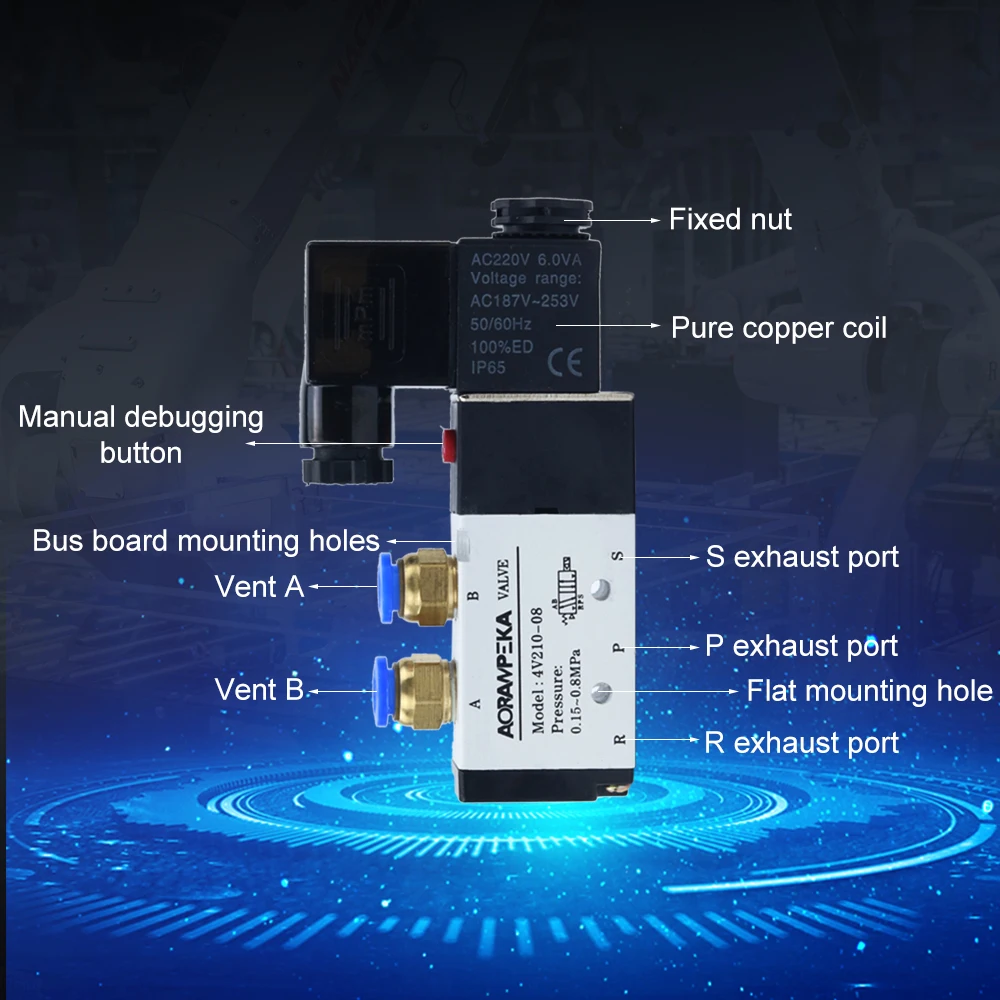 ÷  ̽ Ŵ   ̵ַ  , AC Ƽ ɼ, 12 V, 24V, DC 110 V, 220V, 4V210-08, 2 , 3 , 4/6 
