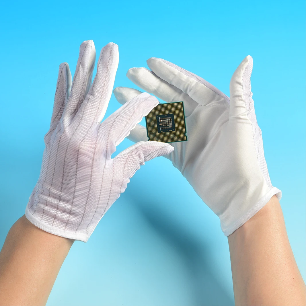 Dust-free cloth static gloves suitable for watch jewelry mobile phone products to remove sweat and prevent dust jewelry gloves