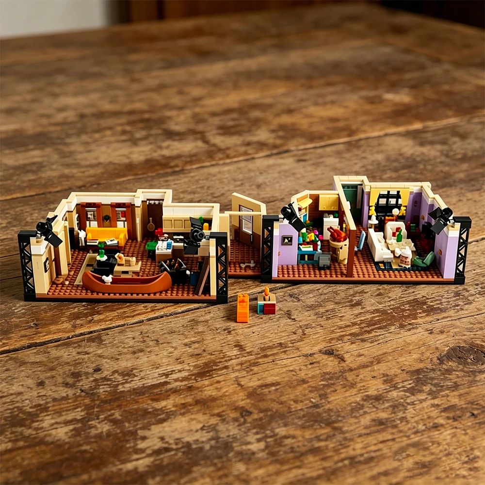 Popular toys, creative series, apartment model building blocks of various apartment types, children's educational assembly toys - 3