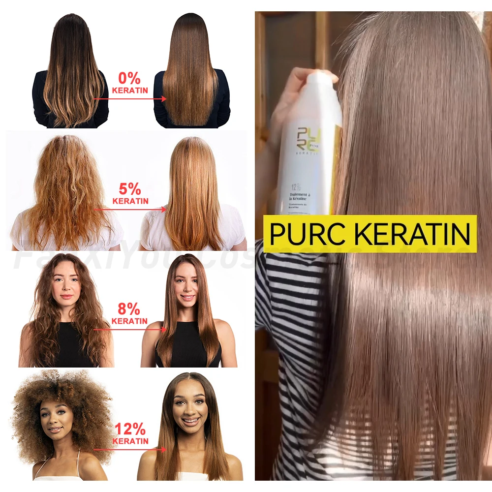 1000ml Brazilian Keratin Hair Straightening Shampoo For Curly Frizzy Smooth Treatment Wholesale Keratin Hair Care Products PURC 3