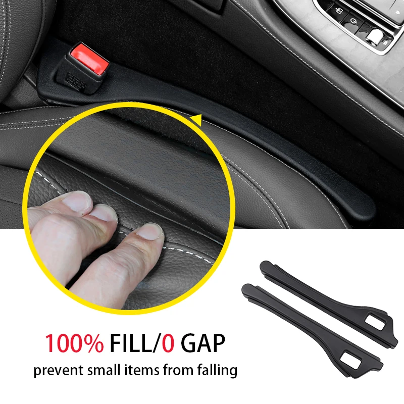 1 pair Car Seat Gap Filler Side Seam Plug Strip Leak-proof Filling Strip  Anti-Drop Seat Gap Strip Universal Interior Accessories