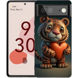 Adorable Cartoon Animal Shockproof Silicone Phone Case Cover - Pixel 9 (A1)