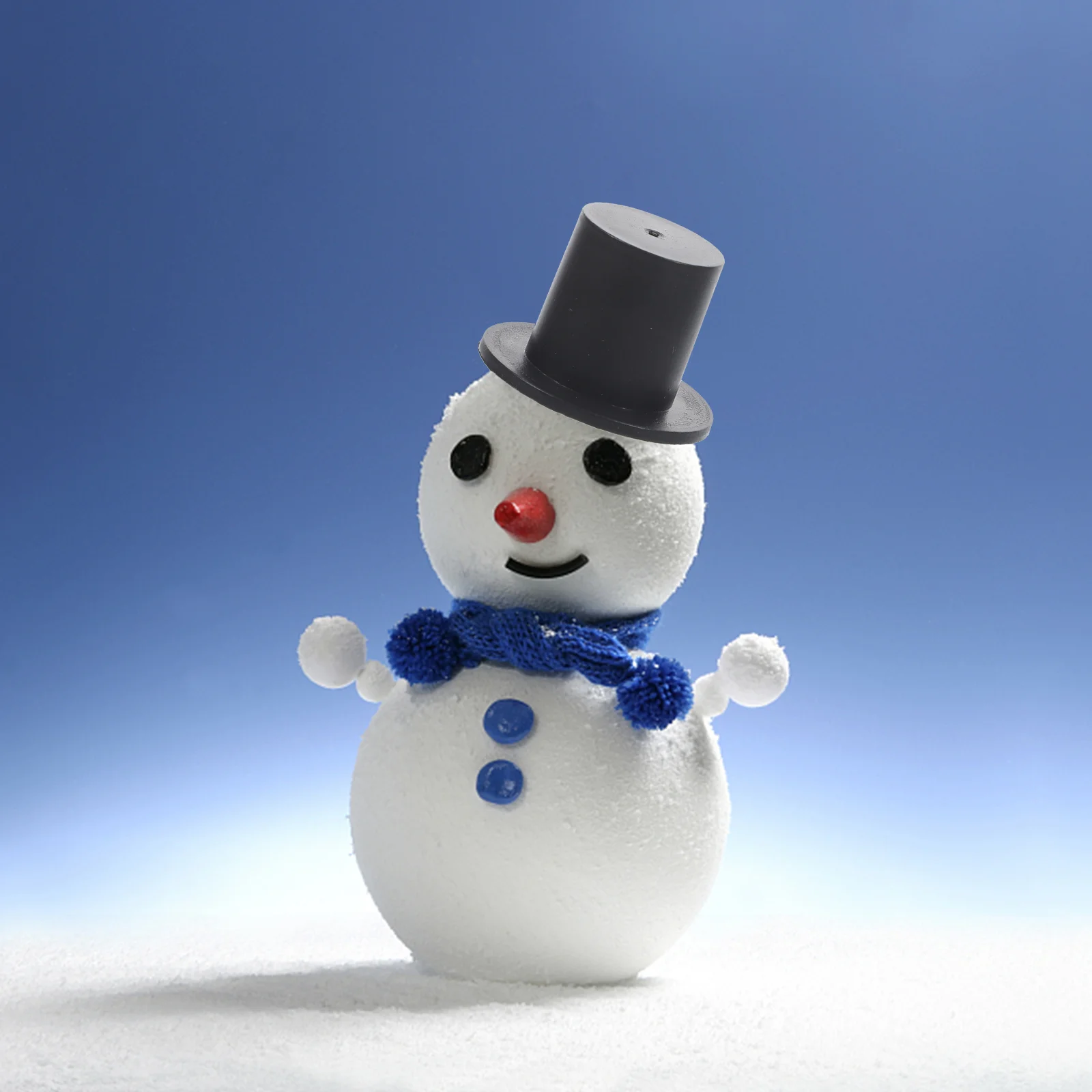 50 Pcs Plastic Clown Hat Mini Snowman Miniature Top Lovely Hats Kawaii Tiny Headband Black Formal Christmas Party Supplies