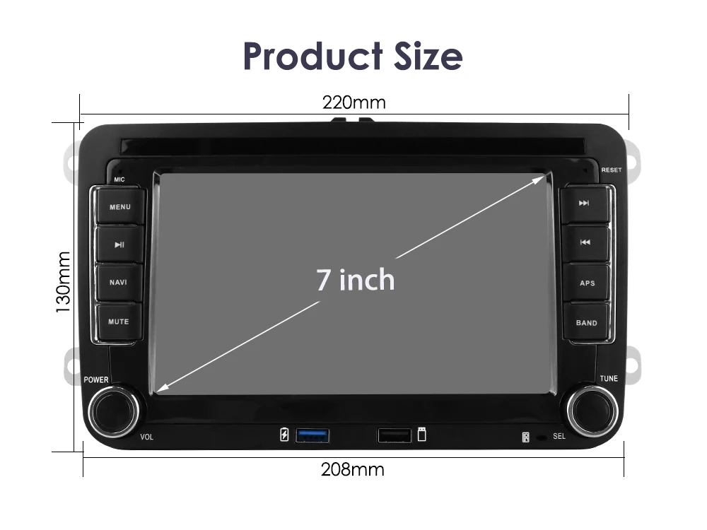 Kup radio 2din Android 8 VAG, DSP CarPlay 6 GB LTE