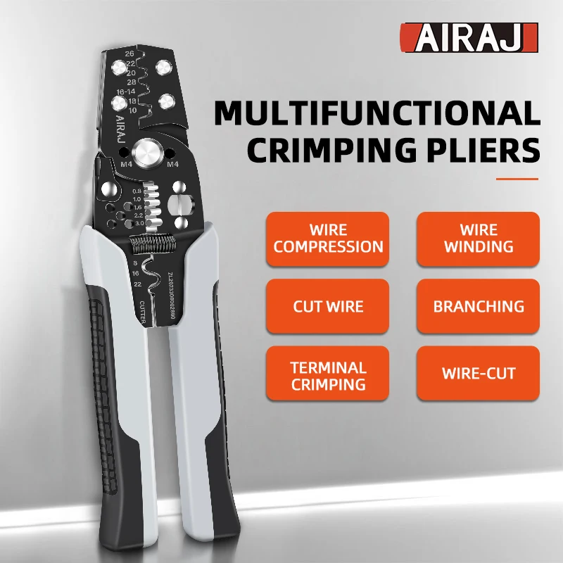 Crimping Pliers Cutting and Stripping Wires Cold Pressing Terminals Multifunctional Electrician Specific Crimping Tool