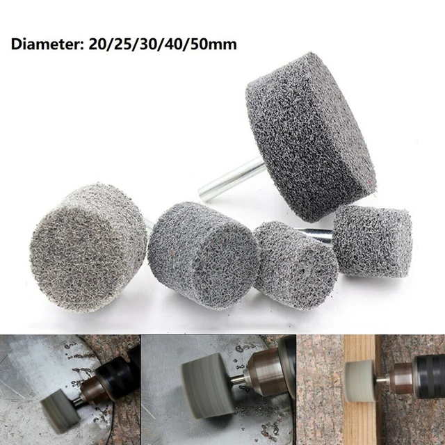 Grinding Polishing Head Electric Drill Bit Wheel 1/4inch Shank 20/25/30/40/50mm For Dremel Rotary Accessories Power Wood Tools 2