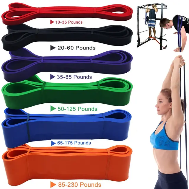 208cm Elastic Band for Fitness Resistance Crossfit Pullup Gym Body Building Musculation Training Workout Tube Fitness Equipment 5