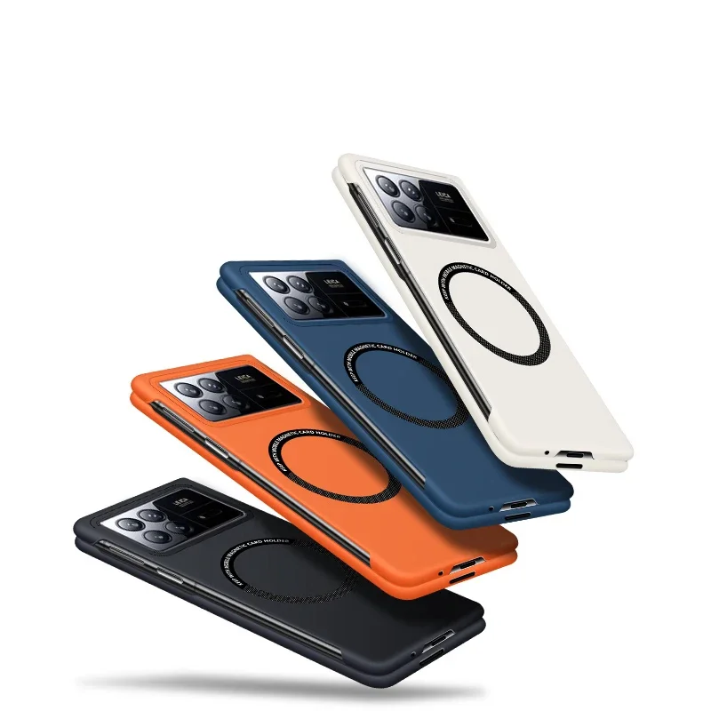Matte Frameless Ultra Thin Magnetic Shockproof Back Cover Shell with Metal Ring