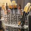 Clear Acrylic Makeup Brush Holder Desk Cosmetic Organiser Lipstick Storage LipstickStorage Holder Stand Diamond Makeup Tools 5