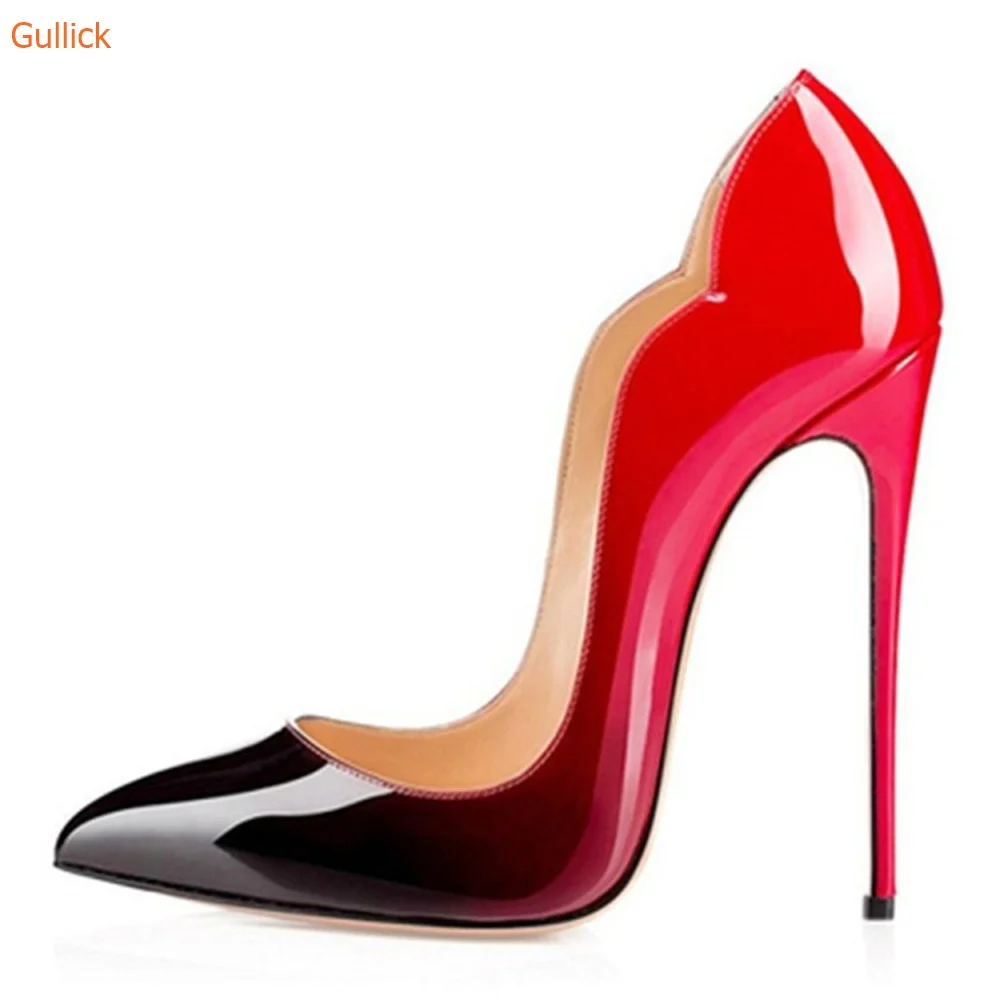 

Women Mixed Colors Pointed Toe Pumps Sexy Super High Heels Thin Heels Shoes Shallow Office Dress Spring Autumn Shoes