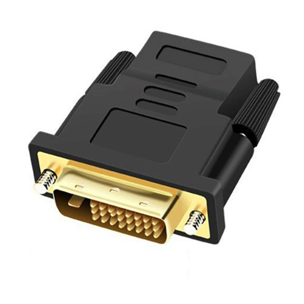 24k Gold Plated Male To Female DVI 24+1 To HDMI Compatible Adapter Cables for HDTV Projector Monitor