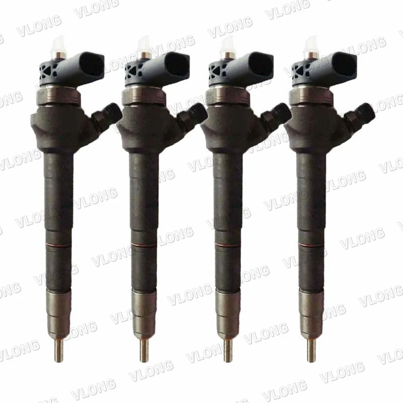 4Pcs Genuine New Common Rail Diesel Iniettore Di Carburante 0445110646 0445110647 0445110688 0445110689 03L130277J 03L130277Q 03L130855Cx