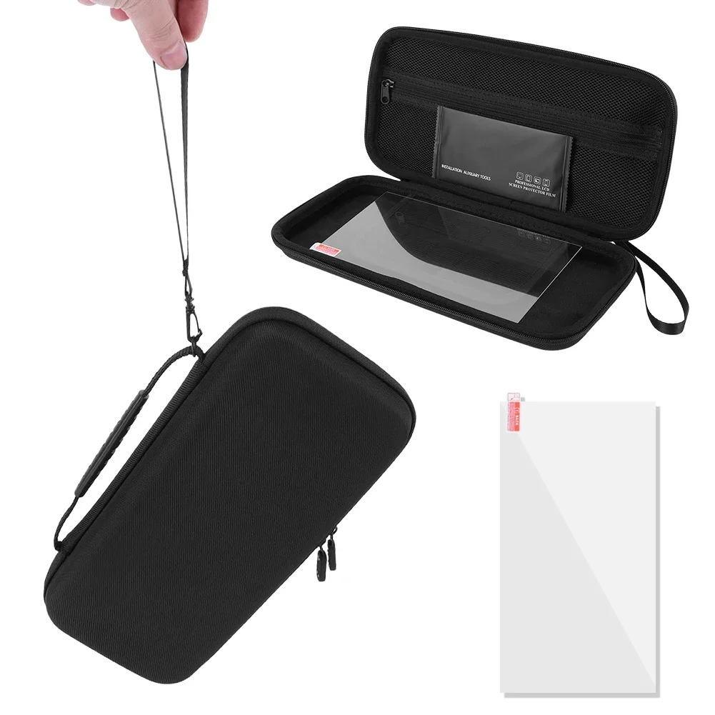 EVA Carrying Case & Screen Protector for Switch 2 Portable Storage Bag Shockproof EVA Hard Shell Protective Storage Hand Bag NS2
