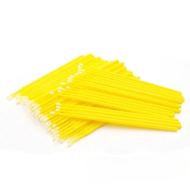 도매 500/1000개 마이크로브러쉬 속눈썹 연장 개별 속눈썹 제거 면봉 도매 속눈썹 메이크업 도구 속눈썹 면봉